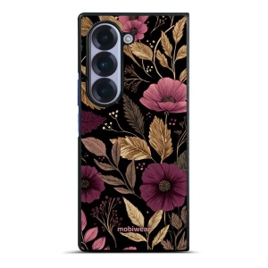 Lesklý kryt na mobil Samsung Galaxy Z Fold6 - Mobiwear Glossy G170G, fialová kvítka