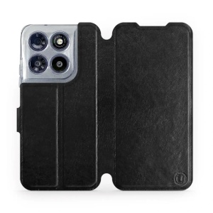 Flip pouzdro na mobil Motorola Moto G67 5G - Mobiwear černé a šedé