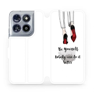 Flip pouzdro na mobil Motorola Moto G67 5G - Mobiwear M046P, be yourself
