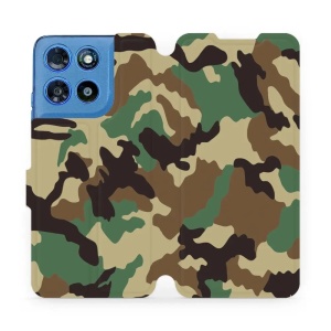 Flip pouzdro na mobil Motorola Moto G57 Power - Mobiwear V111P, maskáče