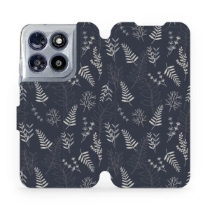 Flip pouzdro na mobil Motorola Moto G67 5G - Mobiwear VP15S, kapradiny