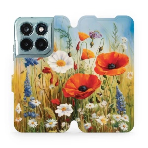 Flip pouzdro na mobil Motorola Moto G77 5G - Mobiwear VP43S, letní louka