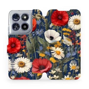 Flip pouzdro na mobil Motorola Moto G67 5G - Mobiwear VP46S, temná louka