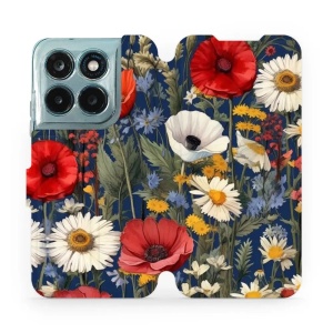 Flip pouzdro na mobil Motorola Moto G77 5G - Mobiwear VP46S, temná louka