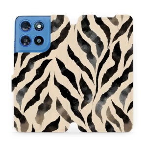 Flip pouzdro na mobil Motorola Moto G57 Power - Mobiwear VA53S, zebří