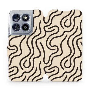Flip pouzdro na mobil Motorola Moto G67 5G - Mobiwear VA60S, linky