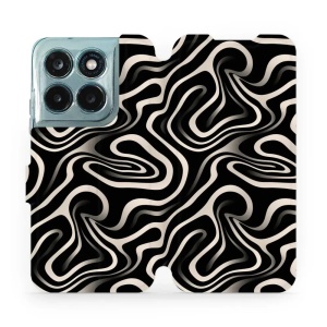 Flip pouzdro na mobil Motorola Moto G77 5G - Mobiwear VA63S, vlnky a linky