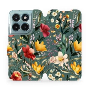 Flip pouzdro na mobil Motorola Moto G77 5G - Mobiwear VP71S, na zelené louce