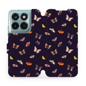Flip pouzdro na mobil Motorola Moto G77 5G - Mobiwear VP78S, barevní motýlci