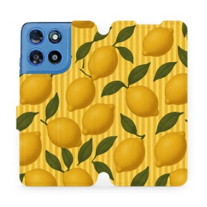 Flip pouzdro na mobil Motorola Moto G57 Power - Mobiwear VP81S, citrony