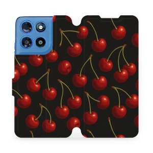 Flip pouzdro na mobil Motorola Moto G57 Power - Mobiwear VP83S, třešně