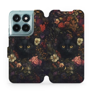 Flip pouzdro na mobil Motorola Moto G77 5G - Mobiwear V161S, temné kočky
