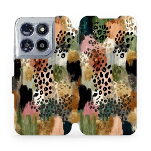 Flip pouzdro na mobil Motorola Moto G67 5G - Mobiwear V167S, malba