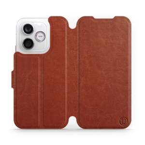 Flip pouzdro na mobil Honor 600 Lite - Mobiwear hnědé a šedé