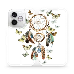 Flip pouzdro na mobil Honor 600 Lite - Mobiwear M001P, lapač a motýlci