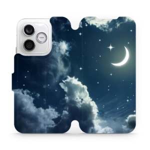 Flip pouzdro na mobil Honor 600 Lite - Mobiwear V145P, noční obloha s měsícem