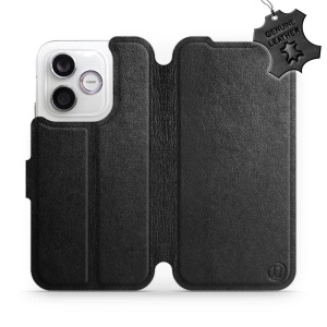 Kožené flip pouzdro na mobil Honor 600 Lite - Mobiwear - černé
