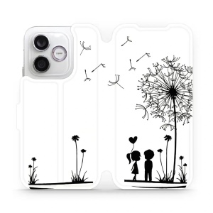 Flip pouzdro na mobil Honor 600 Lite - Mobiwear MH16P, dvojice s pampeliškou