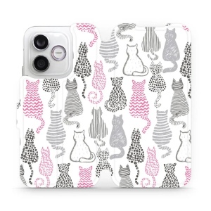 Flip pouzdro na mobil Honor 600 Lite - Mobiwear MX01S, kočičí zádíčka