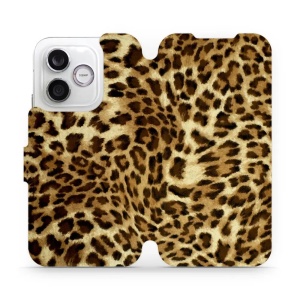 Flip pouzdro na mobil Honor 600 Lite - Mobiwear VA33P, leopardí vzor