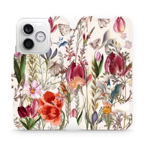 Flip pouzdro na mobil Honor 600 Lite - Mobiwear MP01S, rozkvetlá louka