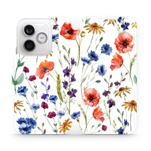 Flip pouzdro na mobil Honor 600 Lite - Mobiwear MP04S, luční kvítí