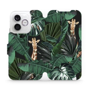 Flip pouzdro na mobil Honor 600 Lite - Mobiwear VP06P, žirafky