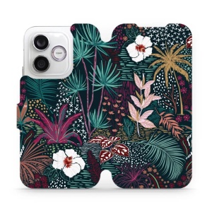 Flip pouzdro na mobil Honor 600 Lite - Mobiwear VP13S, temná flóra