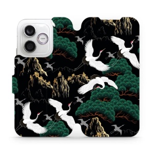 Flip pouzdro na mobil Honor 600 Lite - Mobiwear VP16S, jeřábi