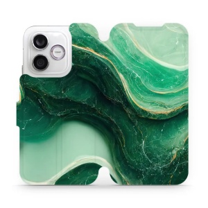 Flip pouzdro na mobil Honor 600 Lite - Mobiwear VP38S, zelený mramor