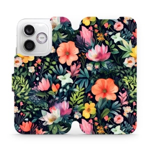 Flip pouzdro na mobil Honor 600 Lite - Mobiwear VP48S, pestré kvítky