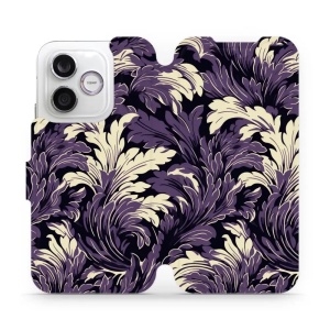 Flip pouzdro na mobil Honor 600 Lite - Mobiwear VA46S, fialové rostliny