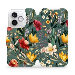 Flip pouzdro na mobil Honor 600 Lite - Mobiwear VP71S, na zelené louce