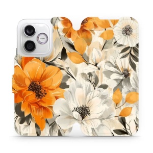 Flip pouzdro na mobil Honor 600 Lite - Mobiwear VP75S, podzimní květy