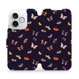 Flip pouzdro na mobil Honor 600 Lite - Mobiwear VP78S, barevní motýlci