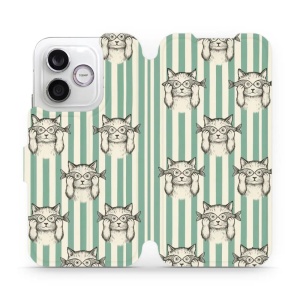 Flip pouzdro na mobil Honor 600 Lite - Mobiwear VP90S, číča ryby