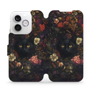 Flip pouzdro na mobil Honor 600 Lite - Mobiwear V161S, temné kočky