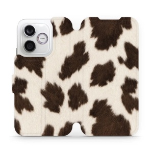 Flip pouzdro na mobil Honor 600 Lite - Mobiwear V166S, hnědá strakatá