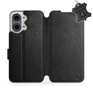 Kožené flip pouzdro na mobil Xiaomi POCO X8 Pro Max - Mobiwear - černé