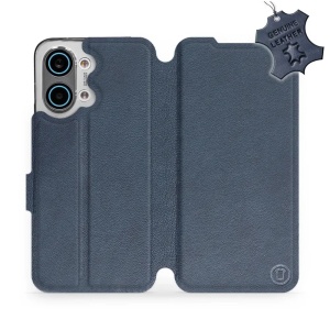 Kožené flip pouzdro na mobil Xiaomi POCO X8 Pro Max - Mobiwear - modré