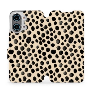 Flip pouzdro na mobil Xiaomi POCO X8 Pro Max - Mobiwear VA50S, černé puntíky