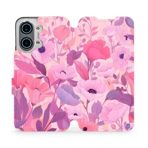 Flip pouzdro na mobil Xiaomi POCO X8 Pro Max - Mobiwear VP74S, růžové květy snů