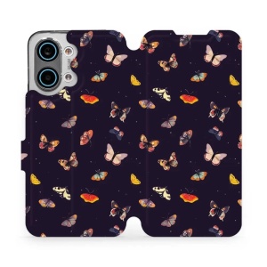 Flip pouzdro na mobil Xiaomi POCO X8 Pro Max - Mobiwear VP78S, barevní motýlci