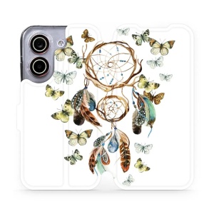 Flip pouzdro na mobil Xiaomi POCO X8 Pro - Mobiwear M001P, lapač a motýlci