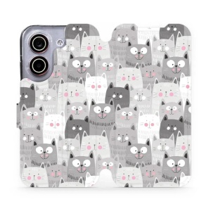 Flip pouzdro na mobil Xiaomi POCO X8 Pro - Mobiwear M099P, kočičky