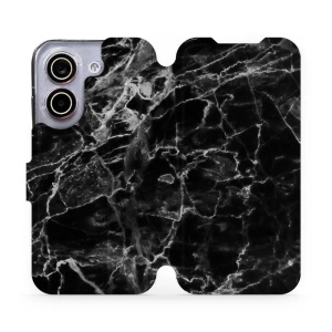 Flip pouzdro na mobil Xiaomi POCO X8 Pro - Mobiwear V056P, černý mramor