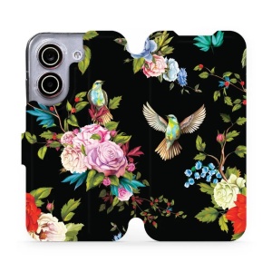 Flip pouzdro na mobil Xiaomi POCO X8 Pro - Mobiwear VD09S, ptáčci a květy