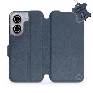 Kožené flip pouzdro na mobil Xiaomi POCO X8 Pro - Mobiwear - modré