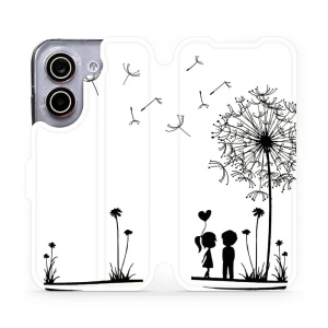 Flip pouzdro na mobil Xiaomi POCO X8 Pro - Mobiwear MH16P, dvojice s pampeliškou
