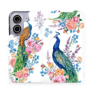 Flip pouzdro na mobil Xiaomi POCO X8 Pro - Mobiwear MX08S, pávi